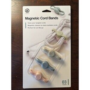 U Brands Silicone Magnetic Cord Bands • 3 Count